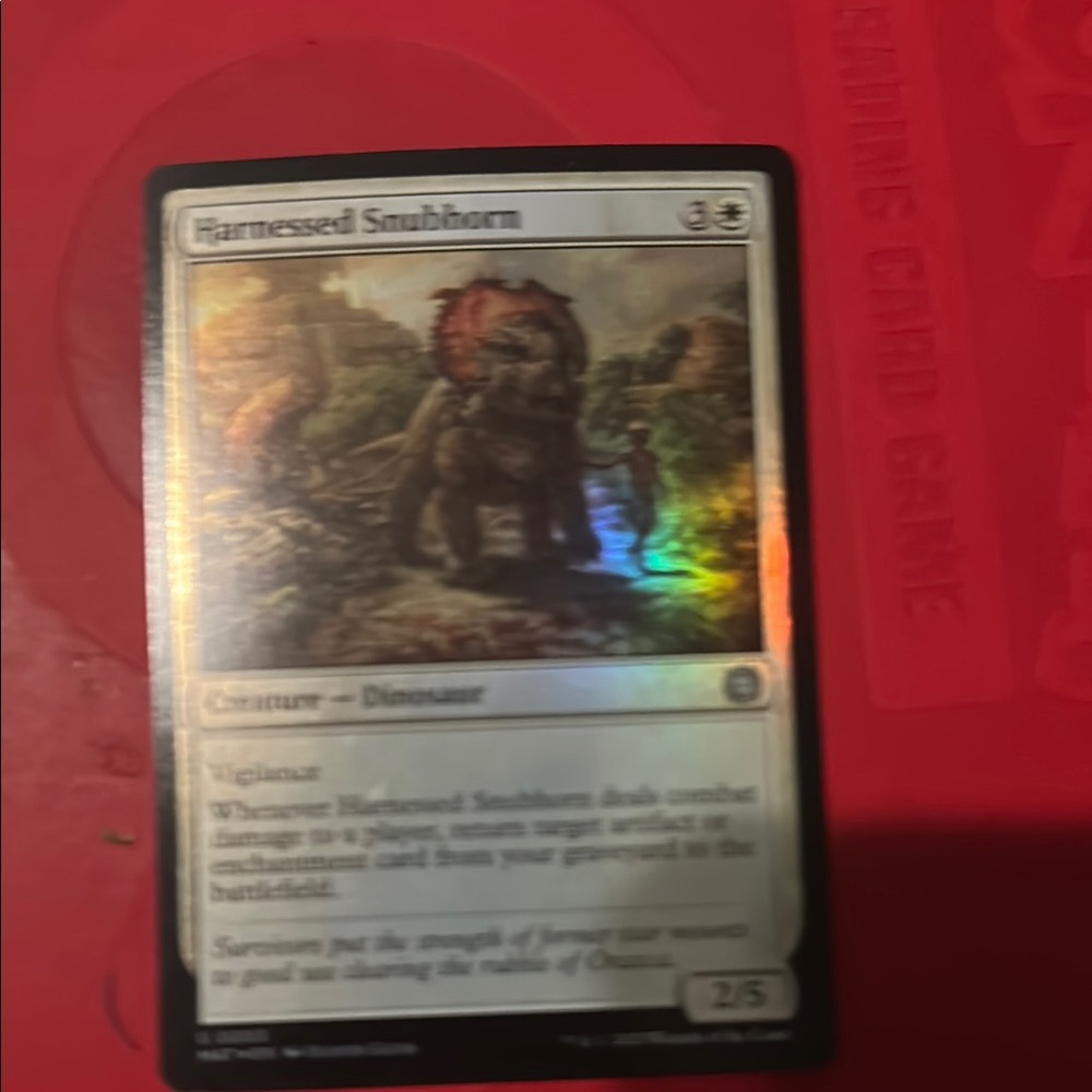 Magic: The Gathering - Harnessed Snubhorn Card